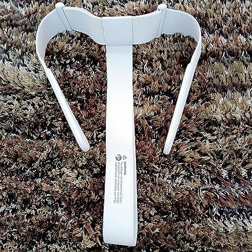 Black and white silicone joystick grip caps included with the virtual reality headband