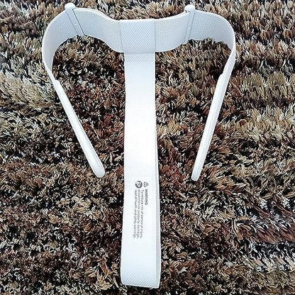 Black and white silicone joystick grip caps included with the virtual reality headband