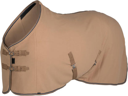 HORZE Kiel Fleece Horse Cooler Blanket | Quick-Dry Fleece Horse Cooler Sheet with X-Surcingles & Tail Cord - Black - 81 in - Image 11