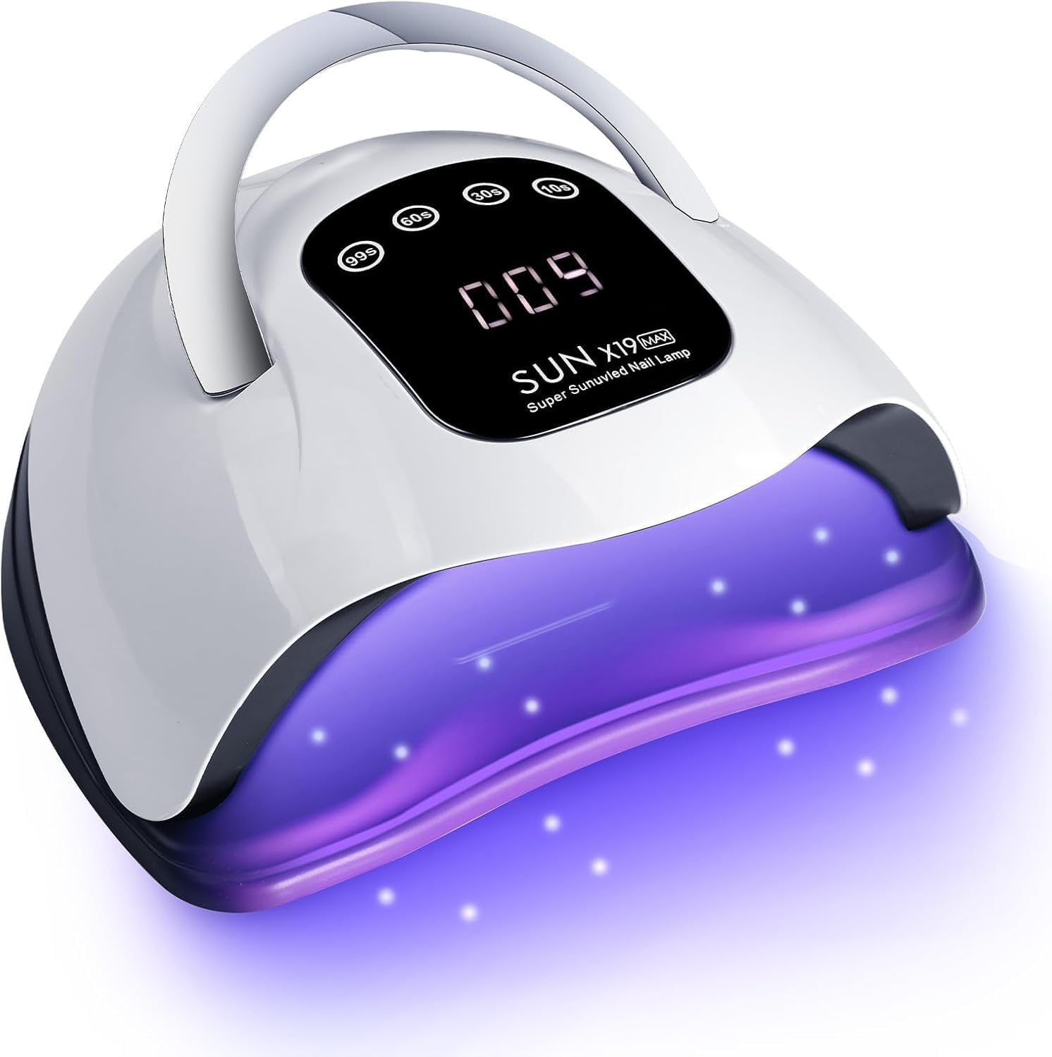 Beenle 320W UV LED nail lamp front view for gel polish