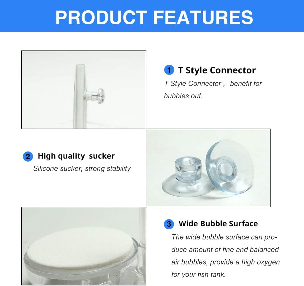High dissolved oxygen aquarium diffuser kit packaging and components.
