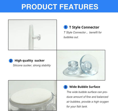 High dissolved oxygen aquarium diffuser kit packaging and components.