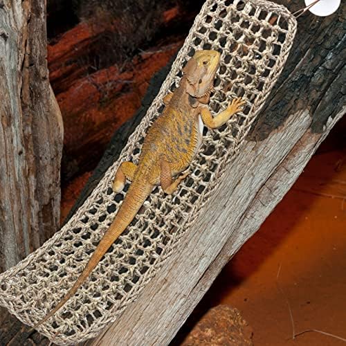 Silkfly thirty by seven inch reptile basking platform fiber weave detail
