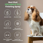 Professional dog grooming spray for detangling mats and knots