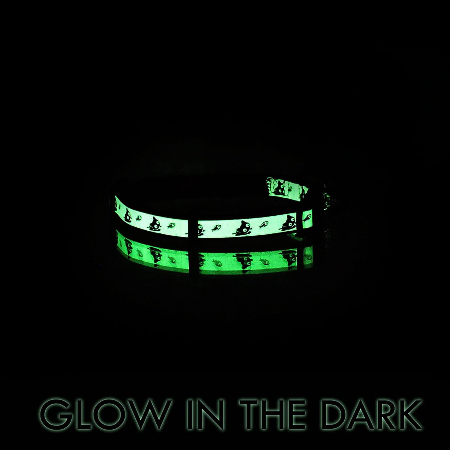 Authentic Pawtitas nighttime visibility cat collar packaged and ready for modern pet care.