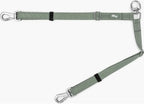 Dog Friendly Co. dual dog lead adapter in grey camo lifestyle setting.