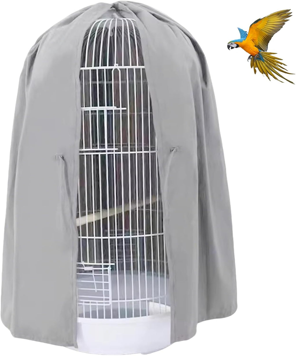 QBLEEV Round Parrot Birdcage Cover Pet Universal Blackout Cage Cover Shade Windproof Light-Proof Sleep Reduces Distractions Night Accessories Cloth Without Cage - Image 9