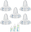 LSAUVWN sippy nipple front view showing the soft silicone transition spout design.