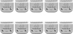 Size 40/10/7F/5F/4F Detachable Pet Dog Grooming Clipper Ceramic Blades Set,Compatible with Andis,Oster A5,Wahl KM10 Series Clippers,Cut Length 1/100"(0.25mm) to 3/8"(9.5mm),5 Pack - Image 12