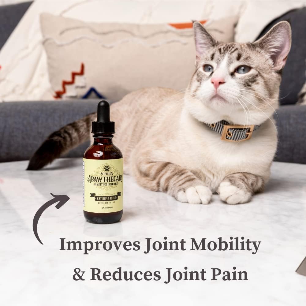 Sophie's Apawthecary joint support liquid for cats product label