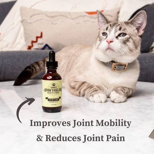Sophie's Apawthecary joint support liquid for cats product label