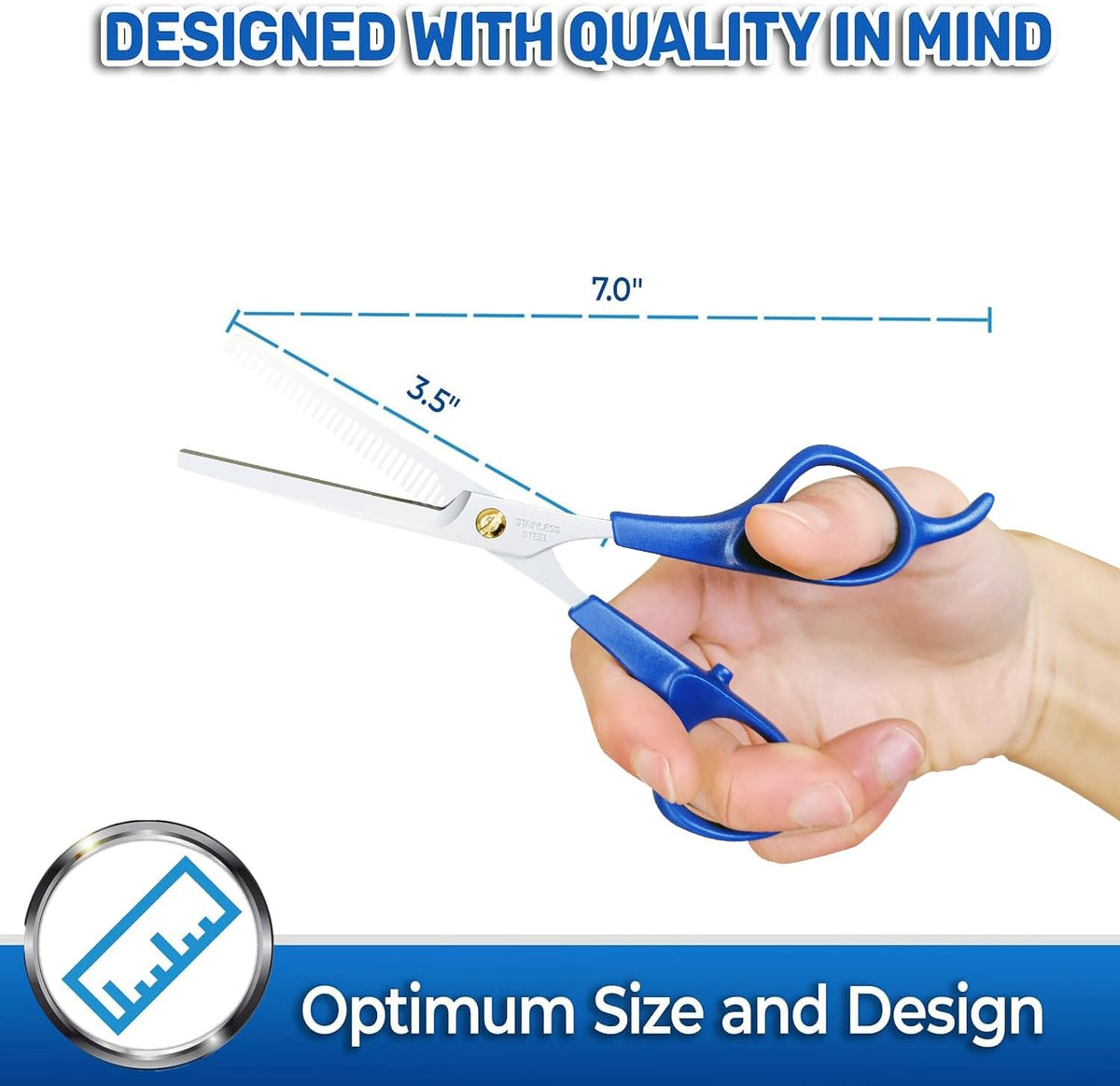 Premium surgical stainless steel dog scissors set for home grooming