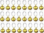 SKYPIA Round Dog Bells Dog Charm Bells Pet Pendant, 3 PCS Anti-Lost Training Bells for Collars, Suitable for Pet Pendant Accessories 1/2-Inch Gold - Image 9