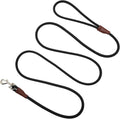 SEPXUFORE small dog leash front view showing the premium black nylon rope.