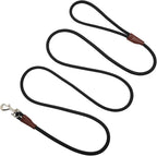SEPXUFORE small dog leash front view showing the premium black nylon rope.