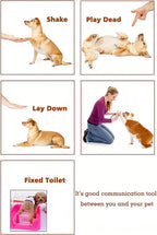 PetSpy behavioral pet training clicker with elastic wrist strap
