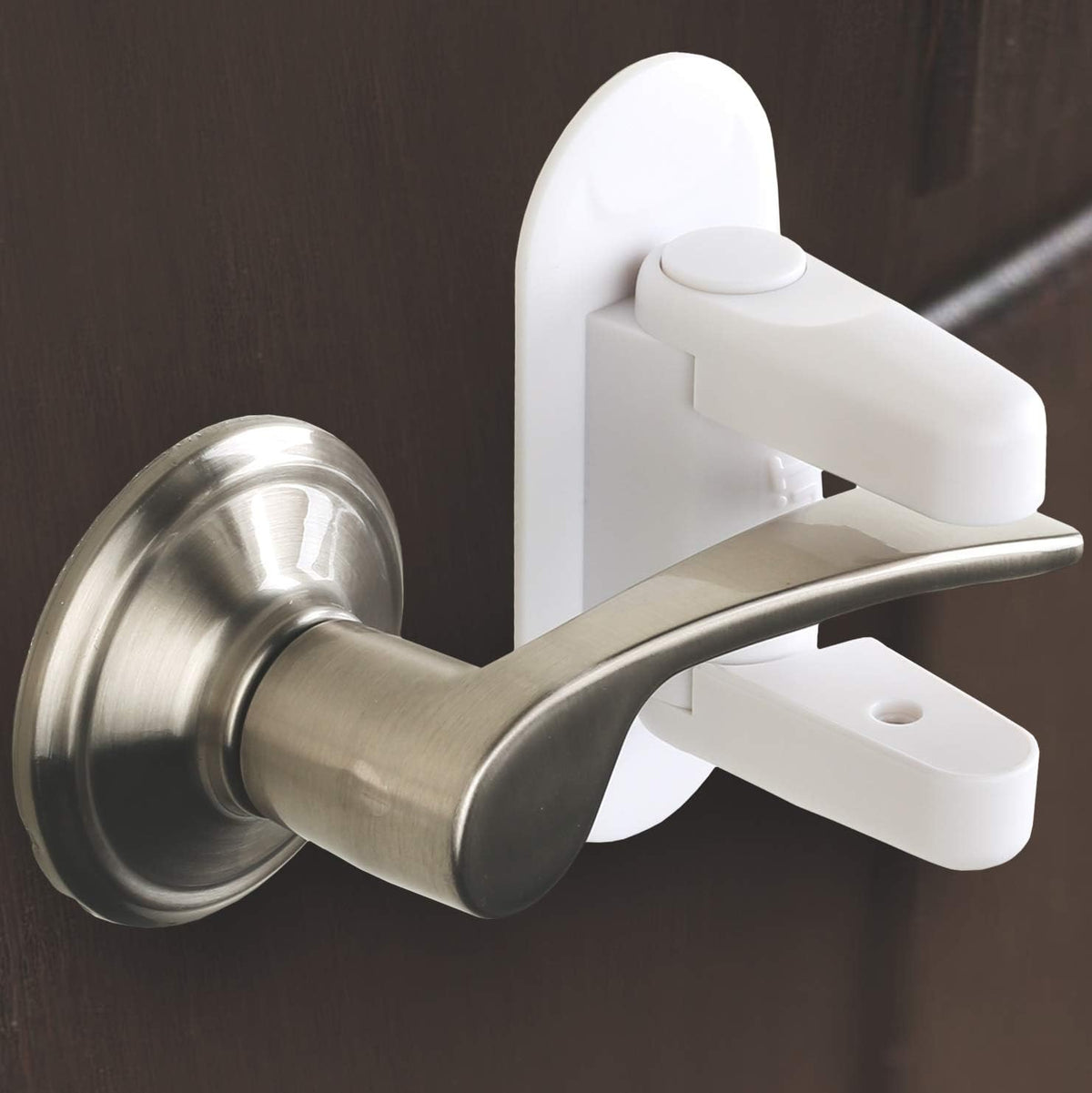 Tuut door lever lock 2 pack front view for child safety