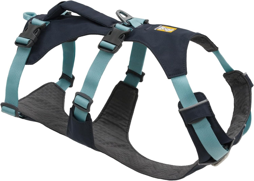 Ruffwear Flagline Dog Harness front view Basalt Gray premium lift harness