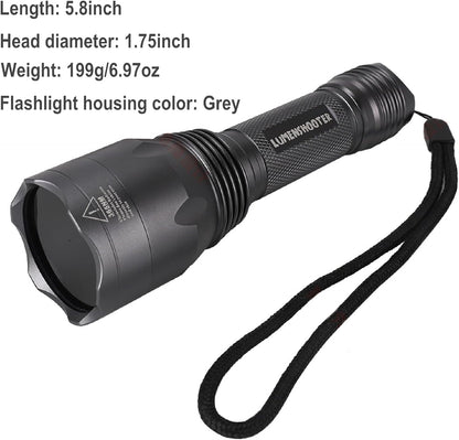 LUMENSHOOTER S3 365nm UV Flashlight with 3 LEDs, Powerful Blacklight Flashlights for Pet Urine Detection, Resin Curing, Rocks, Scorpion - Image 7