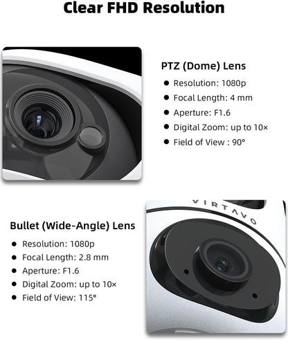 Virtavo security camera used for pet monitoring