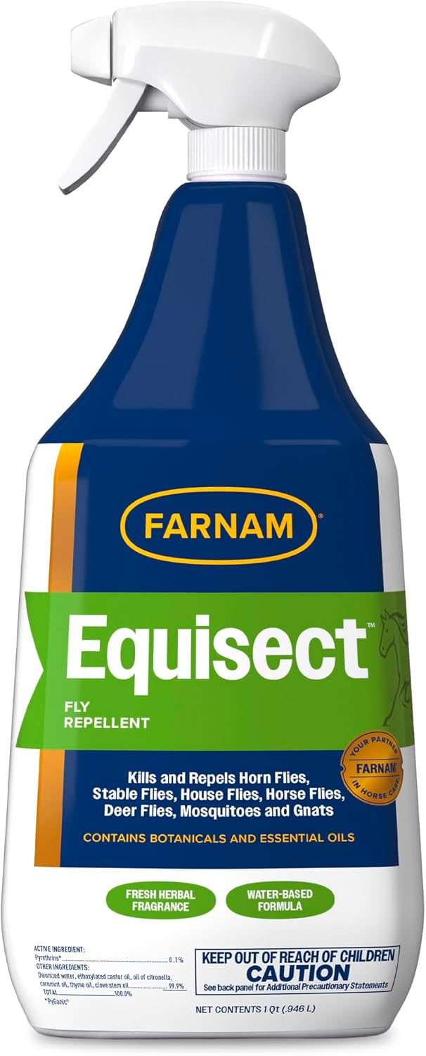 Farnam Equisect Botanical Fly Repellent for Horses, Dogs and Cats, 32 Ounces, Quart Spray (Pack of 2) - Image 12