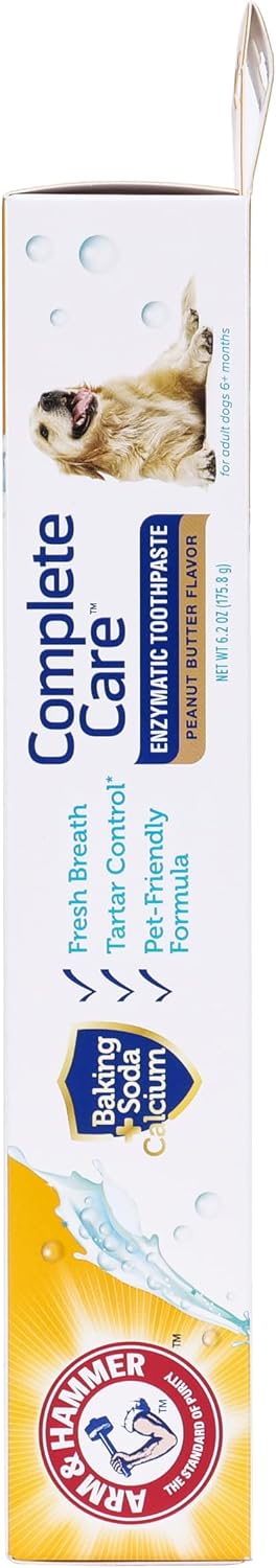 Arm and Hammer non toxic fluoride free pet toothpaste packaging close up