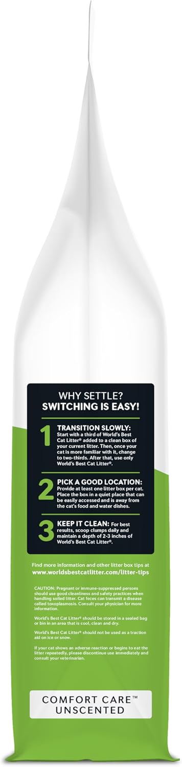World's Best Cat Litter made in USA label