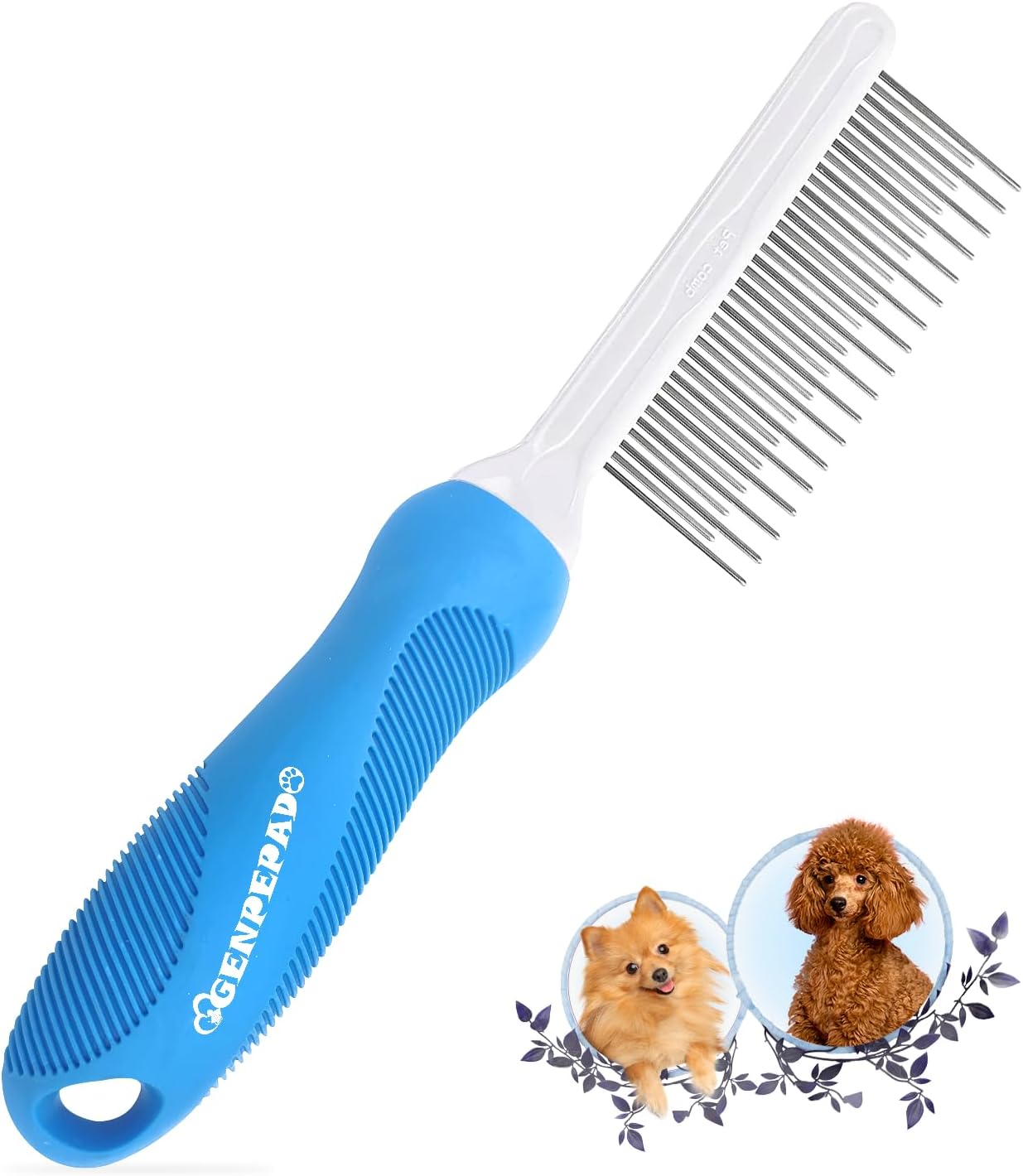 Genpepado pet grooming brush for shedding control