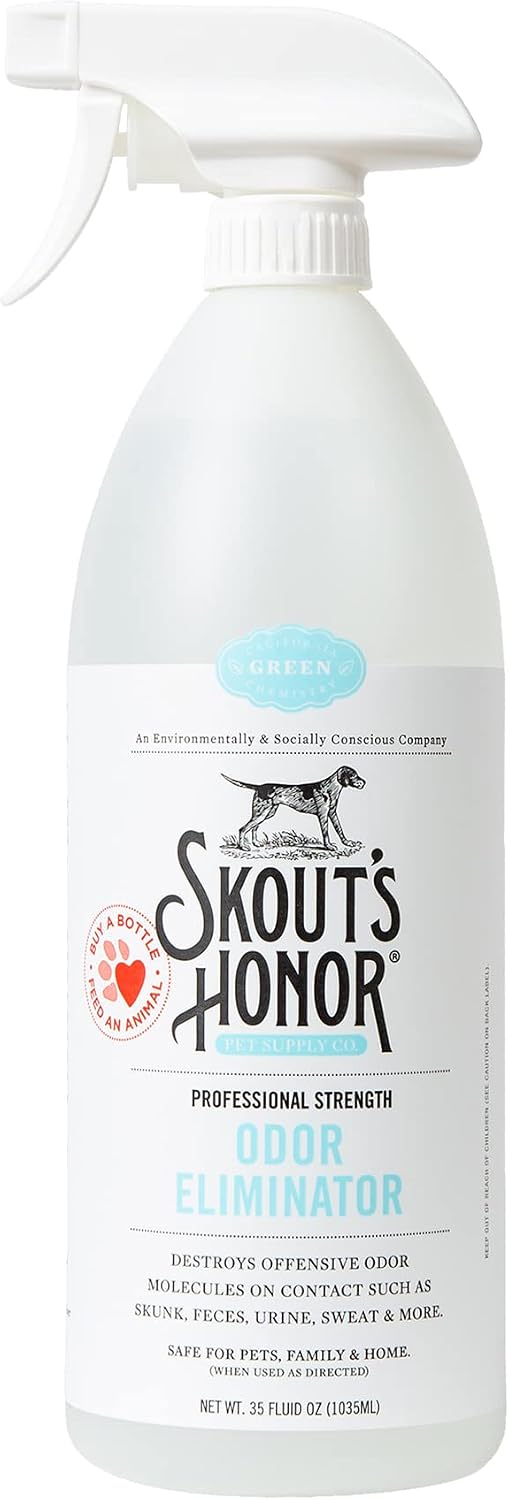 Skout's Honor Skunk Odor Eliminator for Pets, Indoor, and Outdoor Surfaces - Eliminate Skunk Spray Odor, Eco-Friendly, Cruelty-Free Solution for Pets and Surfaces, 32 oz - Image 10