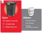 Iris Usa 58 lb container with lid open showing large opening