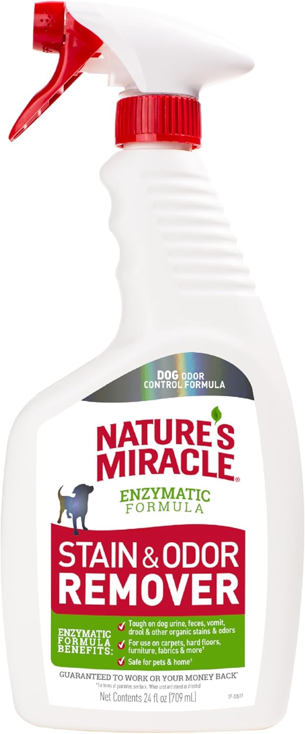 Nature's Miracle Stain and Odor Remover Dog, 32 Ounces, Everyday Mess Enzymatic Odor Control Formula - Image 14