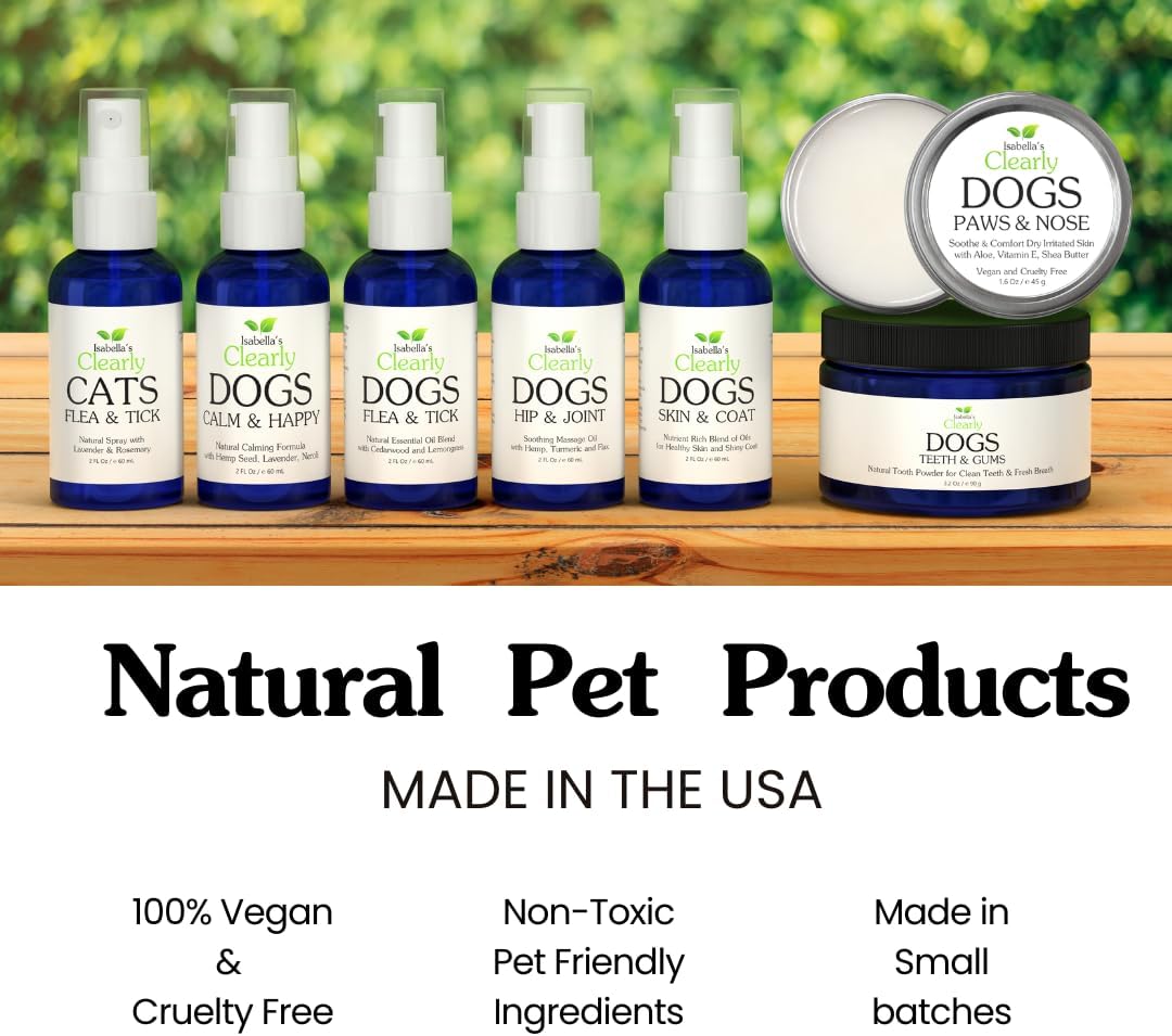 Isabella's Clearly Cats steam-distilled hydrosol pest protection spray for cats