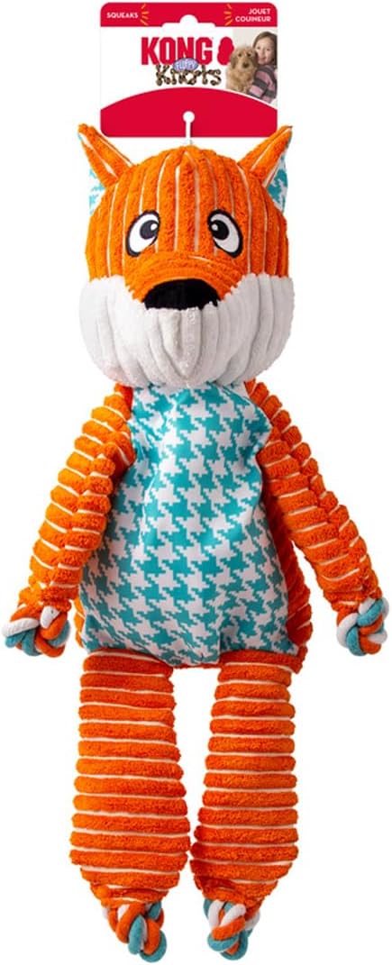 KONG Floppy Knots - Knotted Rope Dog Toy Entices Play - Tug Toy Satisfies Natural Instincts - Dog Supplies with Floppy Design & Minimal Stuffing - Fox, for Medium/Large Dogs - Image 14