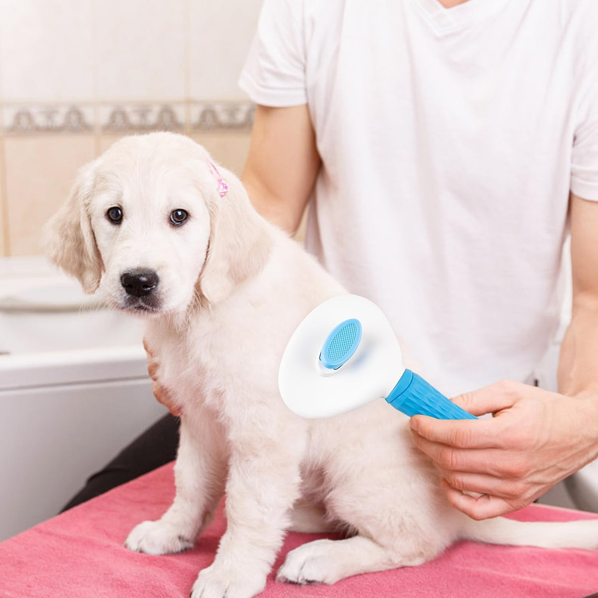 Depets self cleaning slicker brush packaged and ready for use