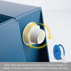 Namsan chew proof metal water line connected to pet bowl