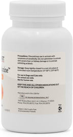 Side view of imported USA veterinary urinary acidifier 500mg tablets bottle for dogs and cats