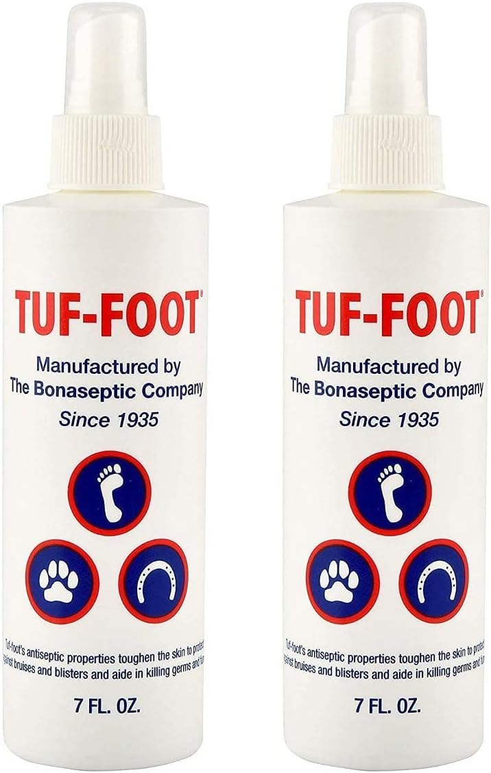 Tuf-Foot Dog Paw and Skin Protection Liquid front view of the two pack bottles