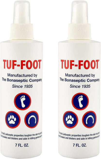 Tuf-Foot Dog Paw and Skin Protection Liquid front view of the two pack bottles