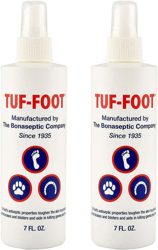 Tuf-Foot Dog Paw and Skin Protection Liquid front view of the two pack bottles
