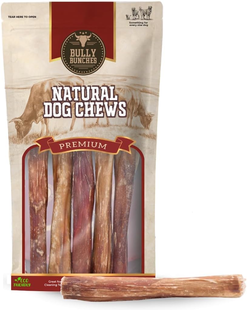 Bully Bunches natural collagen dog dental chew side profile