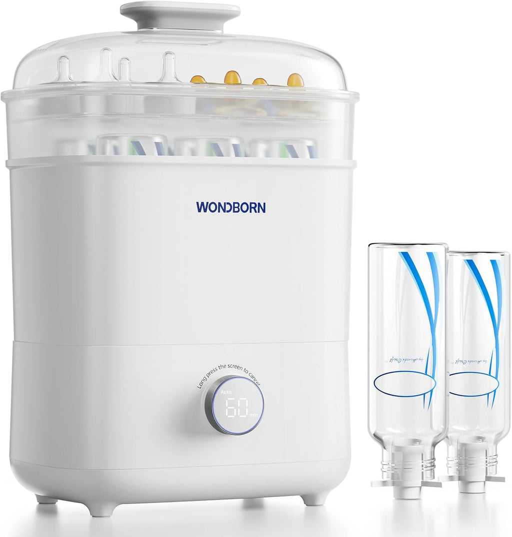 Bottle Sterilizer and Dryer, 99.999% Deep Sterilization, 6-min Rapid Disinfection, Up to 12 Bottles, HEPA Filter, All-in-One for Baby Bottles, Breast Pump Parts & Newborn Essentials - Image 1