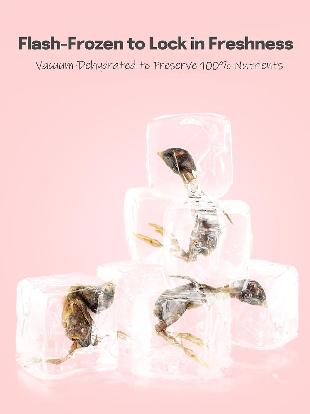 Single ingredient grain free quail treats for pets