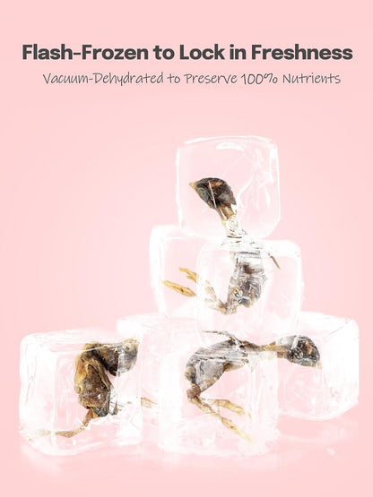 Single ingredient grain free quail treats for pets