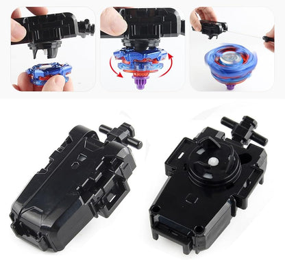 Two way launchers and professional grip for gyro battles