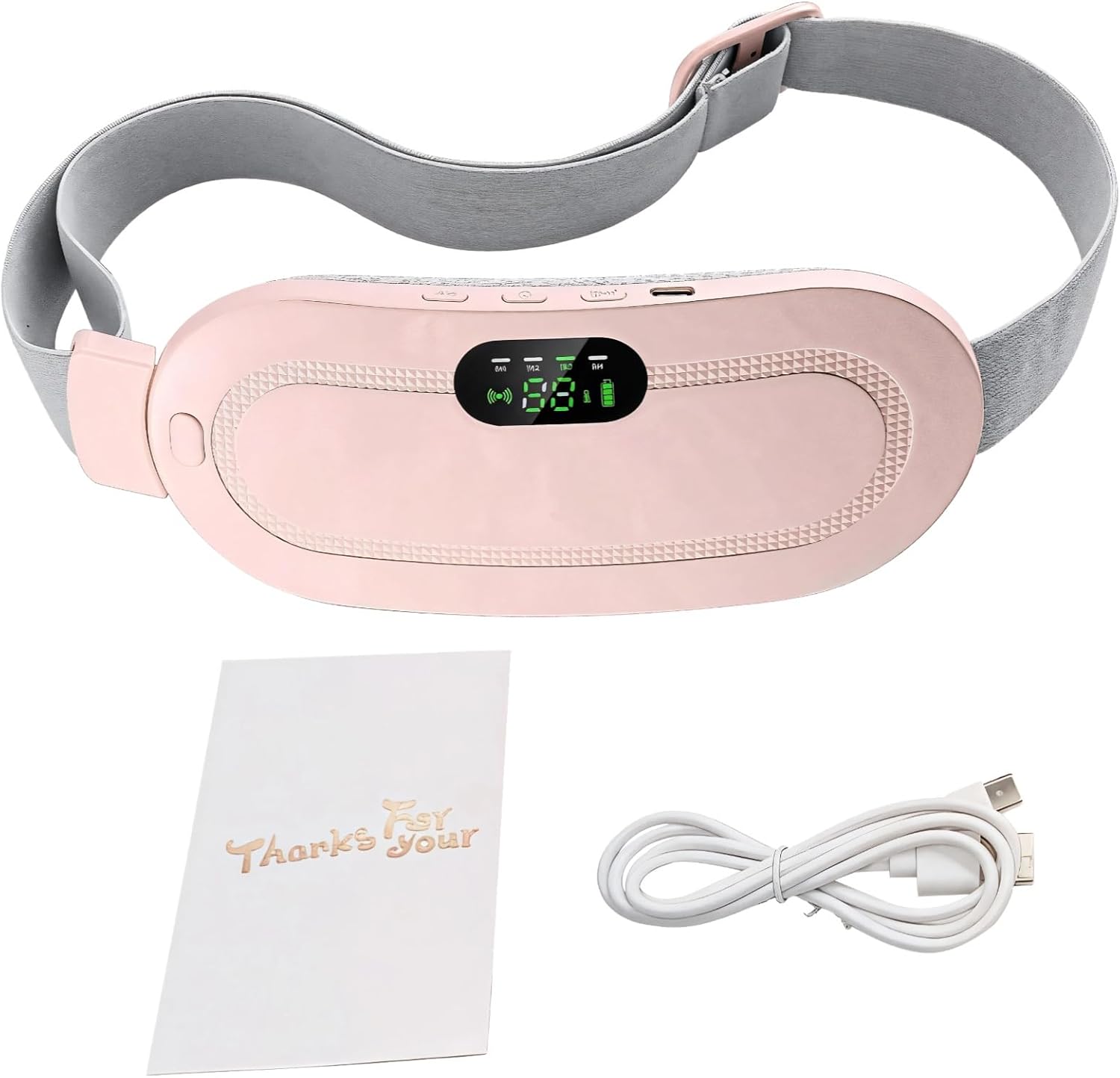 Agatige USB rechargeable menstrual heating pad front view
