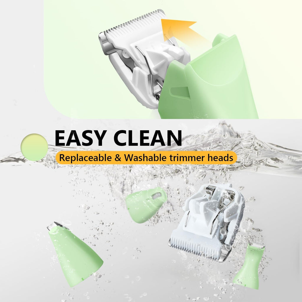 Storage bag and guide combs included with the authentic imported pet grooming kit.