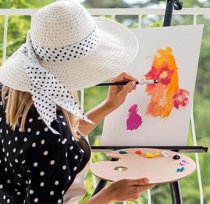 Gernie artist paint brushes showcasing the durable metallic ferrules and wood handles.