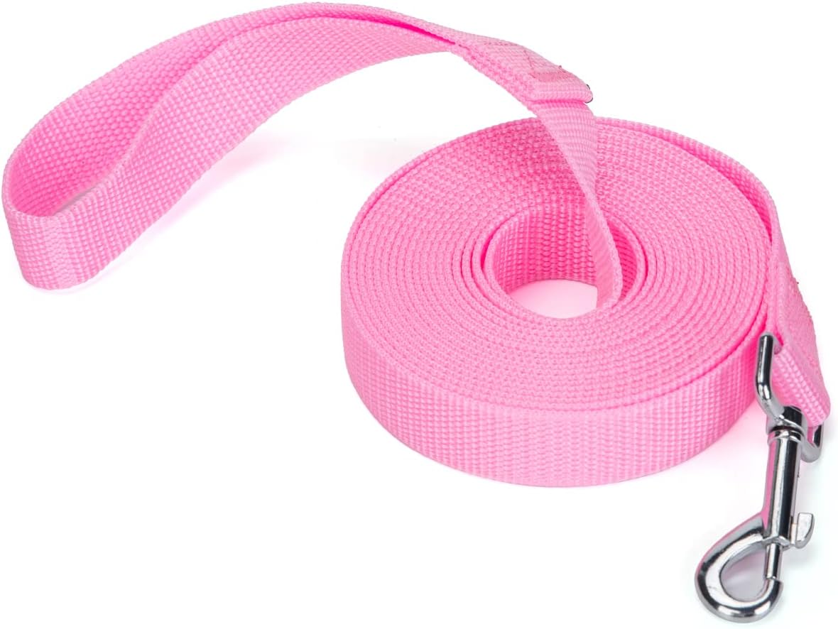 Strong Durable Nylon 10ft Long Dog Training Leash, Traction Rope, 1 Inch Wide, for Small and Medium Dog (Black, 10 Feet) - Image 11