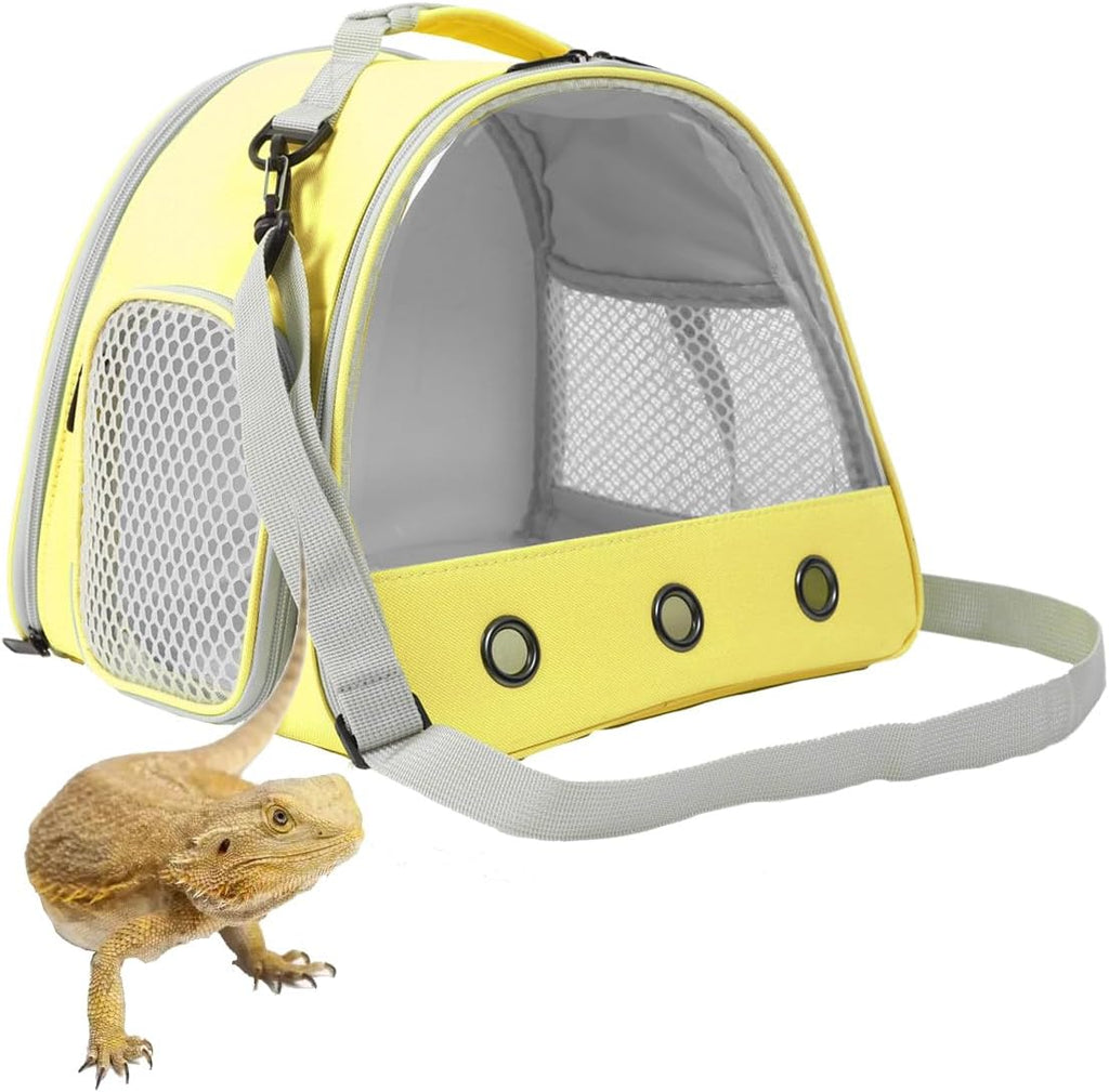 Bearded Dragon Travel Carrier,Lizards Carrier, Small Animal Travel Carrier for Sugar Glider Hedgehog Rat Parrot Bird Guinea Pig, Portable Guinea Pig Travel Bag for 2 - Image 15
