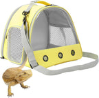 Bearded Dragon Travel Carrier,Lizards Carrier, Small Animal Travel Carrier for Sugar Glider Hedgehog Rat Parrot Bird Guinea Pig, Portable Guinea Pig Travel Bag for 2 - Image 15